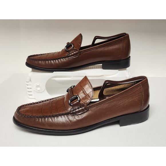 Florsheim Men's Brown Dress Loafer Shoes Size 10D - Picture 7 of 16